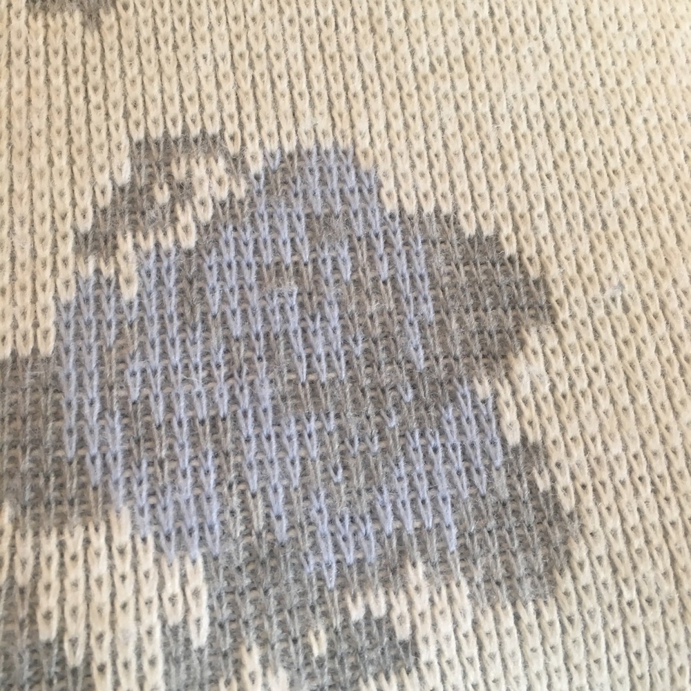 Vintage 90's Cabbage Rose Sweater Medium - Picture 2 of 6